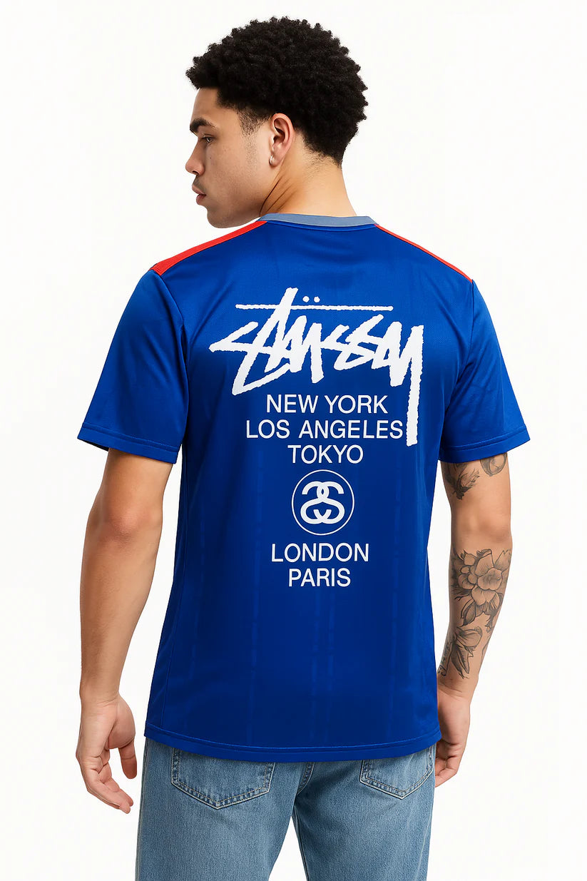 STÜSSY X “ITALY” JERSEY - BLUE
