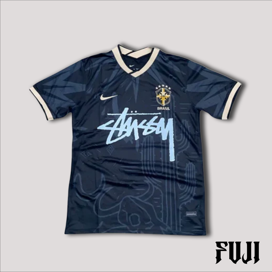 STÜSSY x “BRASIL” JERSEY - BLACK WORLD CUP EDITION