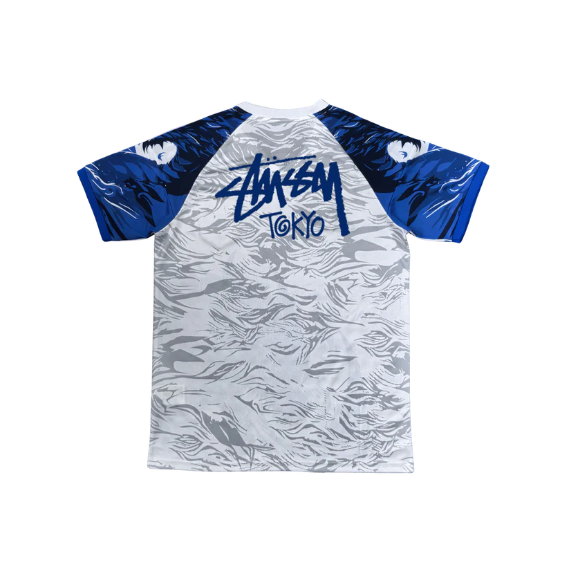 STÜSSY x “JAPAN” JERSEY - BLUE DRAGON