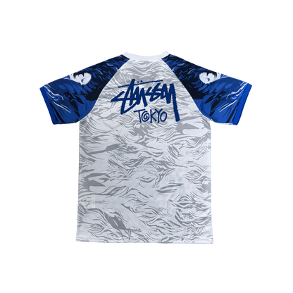 STÜSSY x “JAPAN” JERSEY - BLUE DRAGON